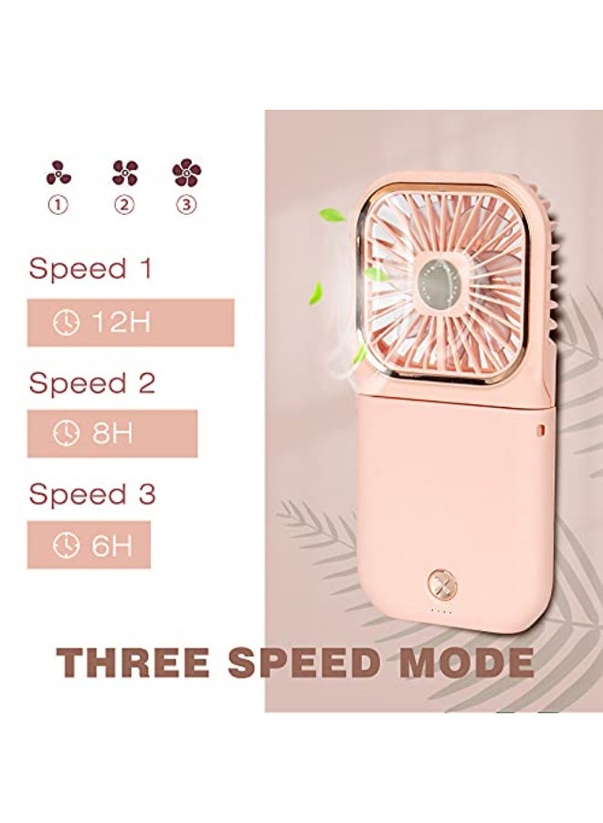 نيبمينينت مروحة يد صغيرة محمولة شاحن مروحة صغيرة هادئة قابلة لإعادة الشحن مروحة USB للسفر مروحة شخصية صغيرة، في الهواء الطلق، التنزه، التخييم، باللون الأبيض - Image 5