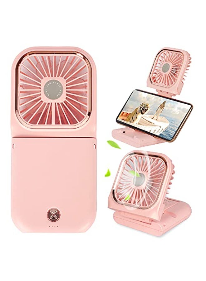 نيبمينينت مروحة يد صغيرة محمولة شاحن مروحة صغيرة هادئة قابلة لإعادة الشحن مروحة USB للسفر مروحة شخصية صغيرة، في الهواء الطلق، التنزه، التخييم، باللون الأبيض - Image 1