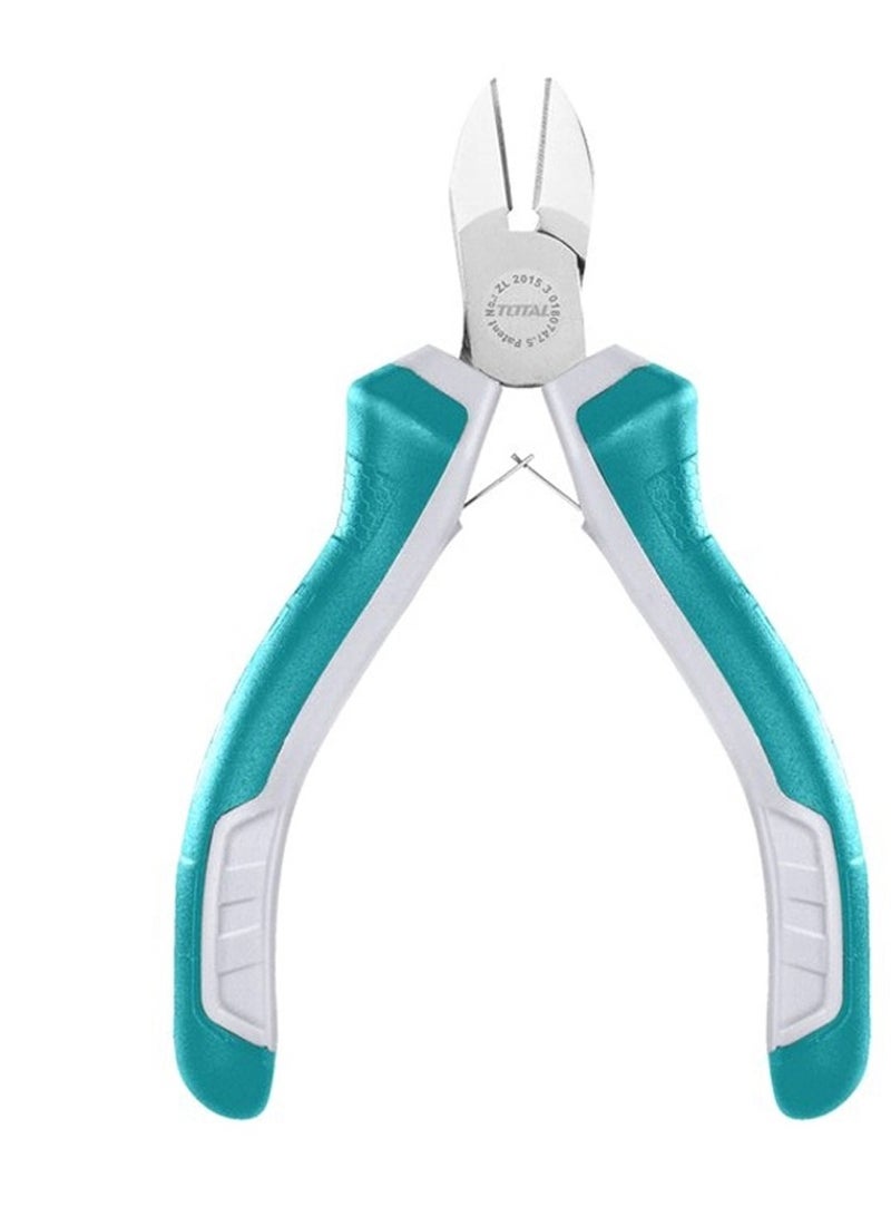 TOTAL T0TAL 4 Pcs Mini Pliers Set 115mm/4.5", Set Of Cutting Diagonal Long Combination Pliers - TOTAL THT1K0404  - Image 4