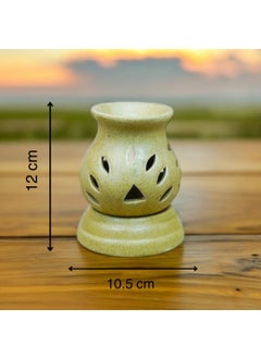ASIAN AURA Asian Aura Handcrafted Premium Ceramic Electric Round Shaped Aroma Diffuser Oil Burner Wax Melt Warmer for Home Fragrance with Aroma Oils in 2 fragrances English Lavender Rosy Romance 10ml Each  - Image 2