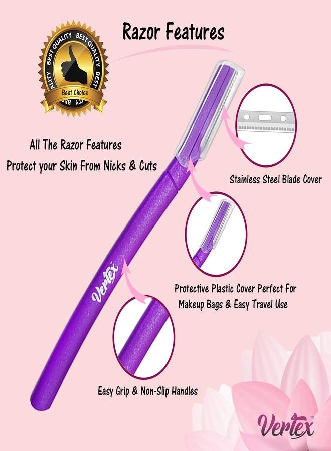 فيرتكس مجموعة فيرتكس لشفرات الحواجب النسائية (6 قطع) لتشذيب الحواجب وتحديد شعر الوجه - Image 5