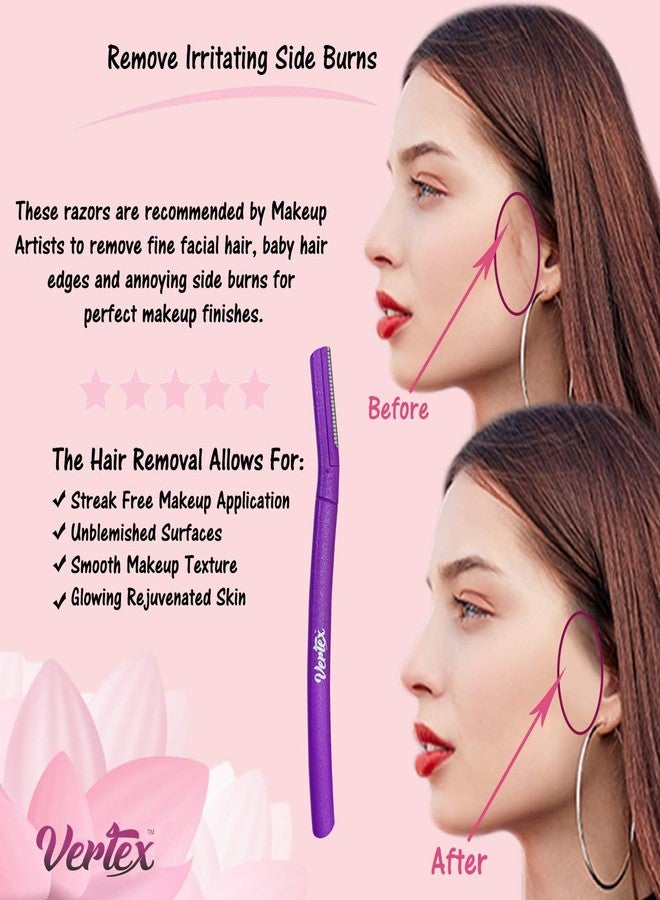 فيرتكس مجموعة فيرتكس لشفرات الحواجب النسائية (6 قطع) لتشذيب الحواجب وتحديد شعر الوجه - Image 3