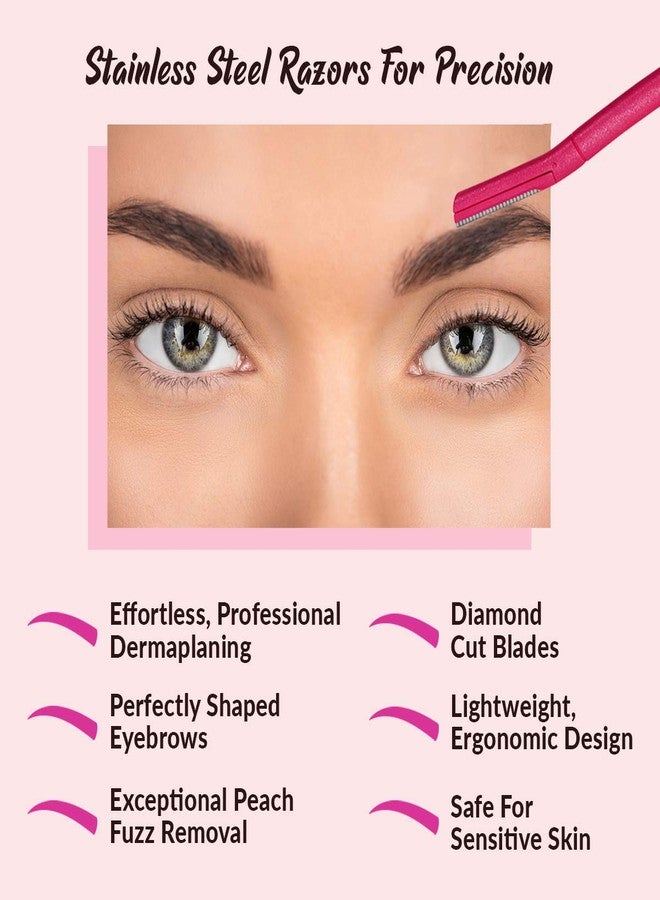 فيرتكس مجموعة فيرتكس لشفرات الحواجب النسائية (6 قطع) لتشذيب الحواجب وتحديد شعر الوجه - Image 4