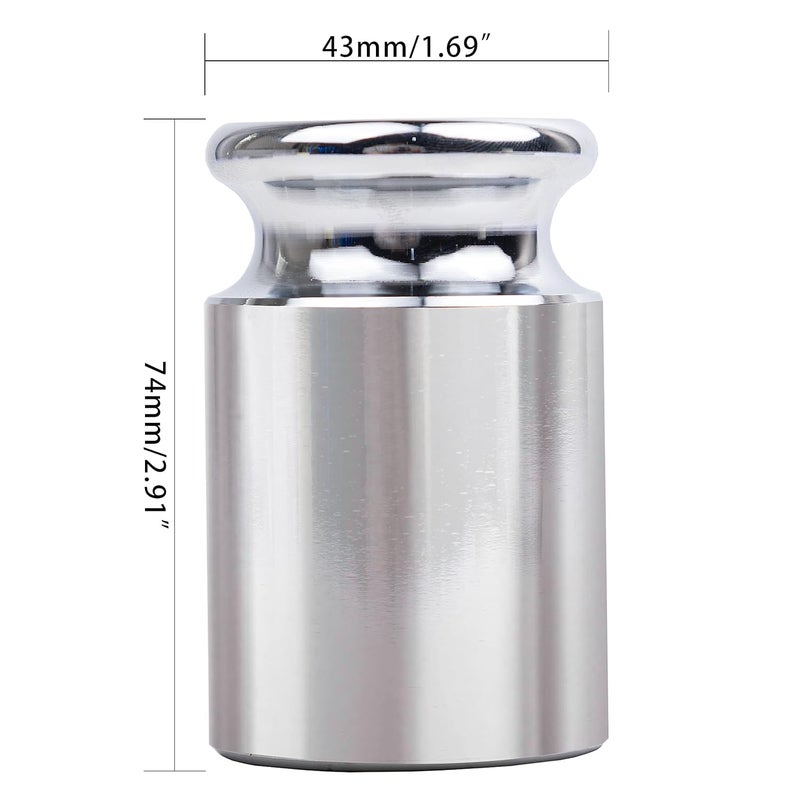 TEXALAN (R) Calibration Weight 1000g M2 Class Chrome Steel for School Lab Factory 1kg - Image 2