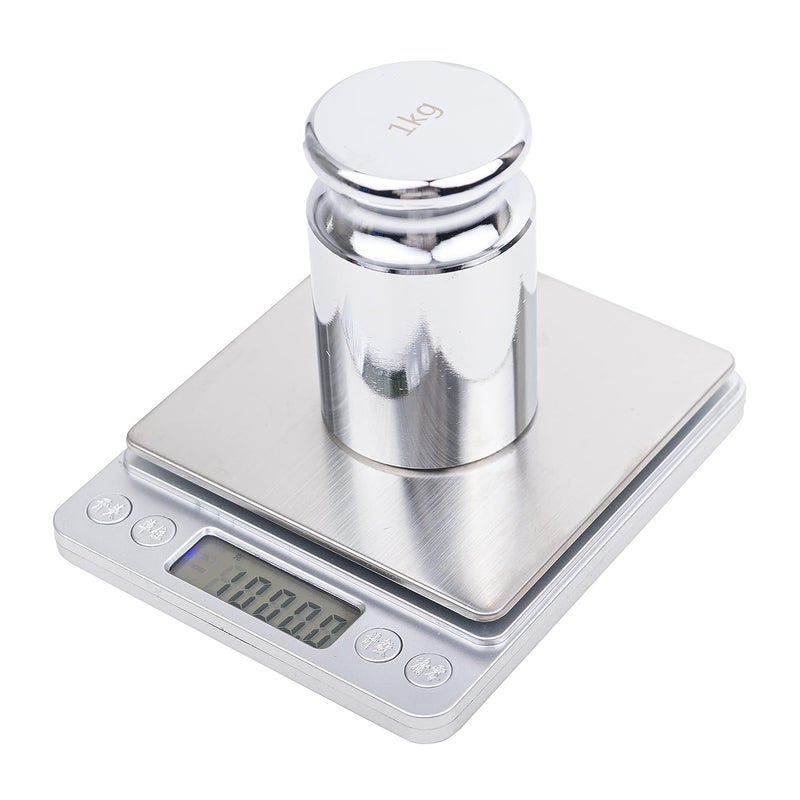 TEXALAN (R) Calibration Weight 1000g M2 Class Chrome Steel for School Lab Factory 1kg - Image 3