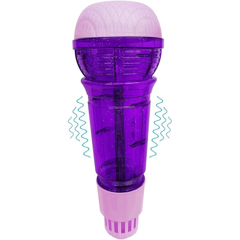 Lolakee Echo Mic for Kids and Toddlers Durable and Lightweight Music Singing Toys Speech Therapy Feedback Toy, Fun Supplies for Birthday, Picnic, BBQ, Holiday, Party( No Battery Needed, Purple ) - Image 1