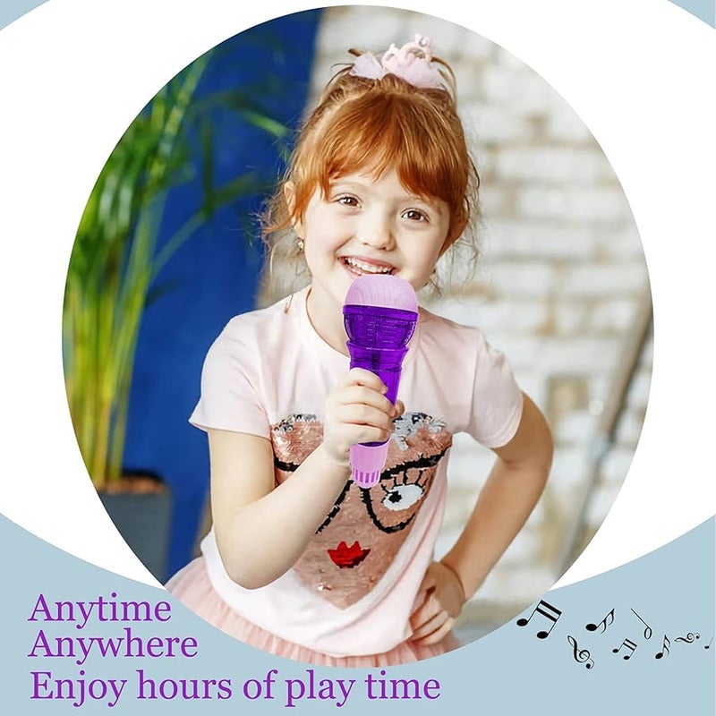 Lolakee Echo Mic for Kids and Toddlers Durable and Lightweight Music Singing Toys Speech Therapy Feedback Toy, Fun Supplies for Birthday, Picnic, BBQ, Holiday, Party( No Battery Needed, Purple ) - Image 5
