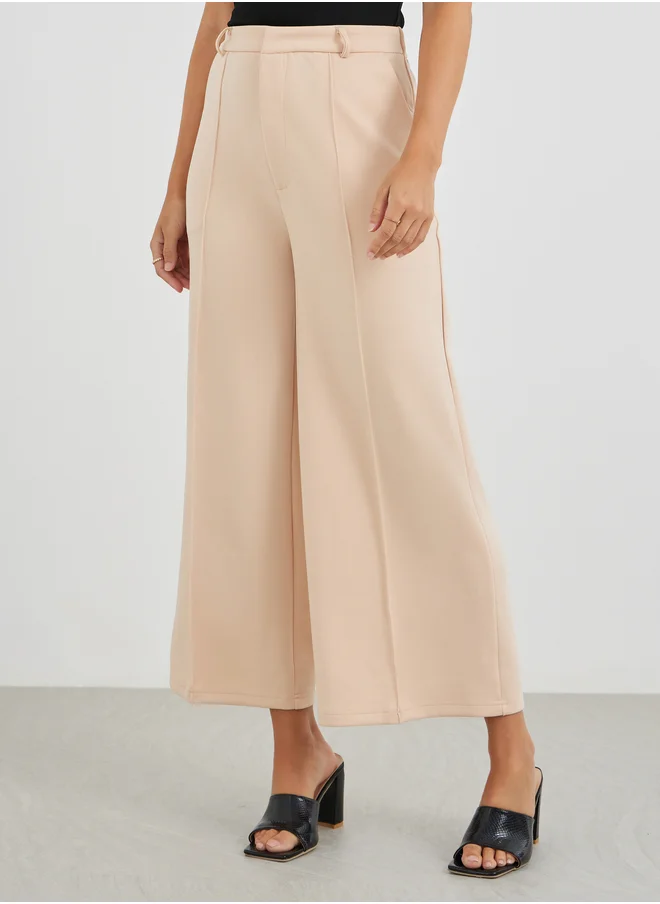 ستايلي Styli Mid Rise Wide Leg Trousers