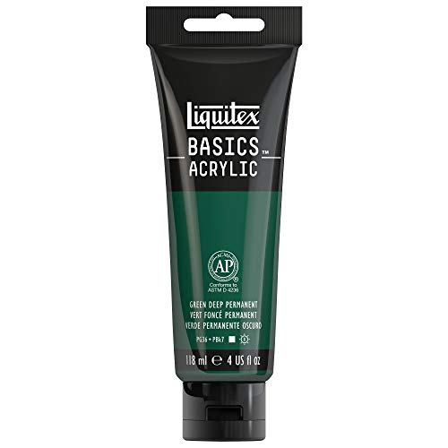 Liquitex Basics Acrylic Color (Deep Green Permanent) - Image 1
