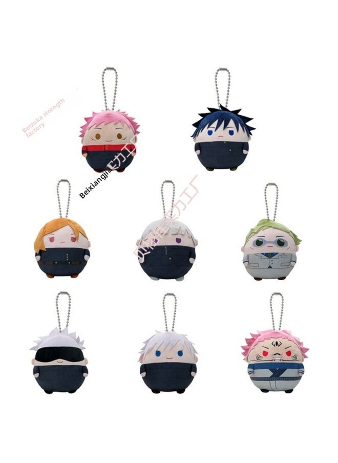 Generic - Spell Back To War Plush Doll Polygonum Stick You Ren Fu Hei Hui Five Enlightenment Dogs Roll Spine Seven Sea Jianren Doll-Specification:Eye Patch Gojo Satoru-Colour:22cm - Image 1