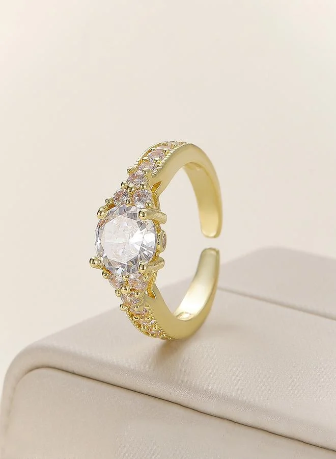 Gold Tone Embellished Ring