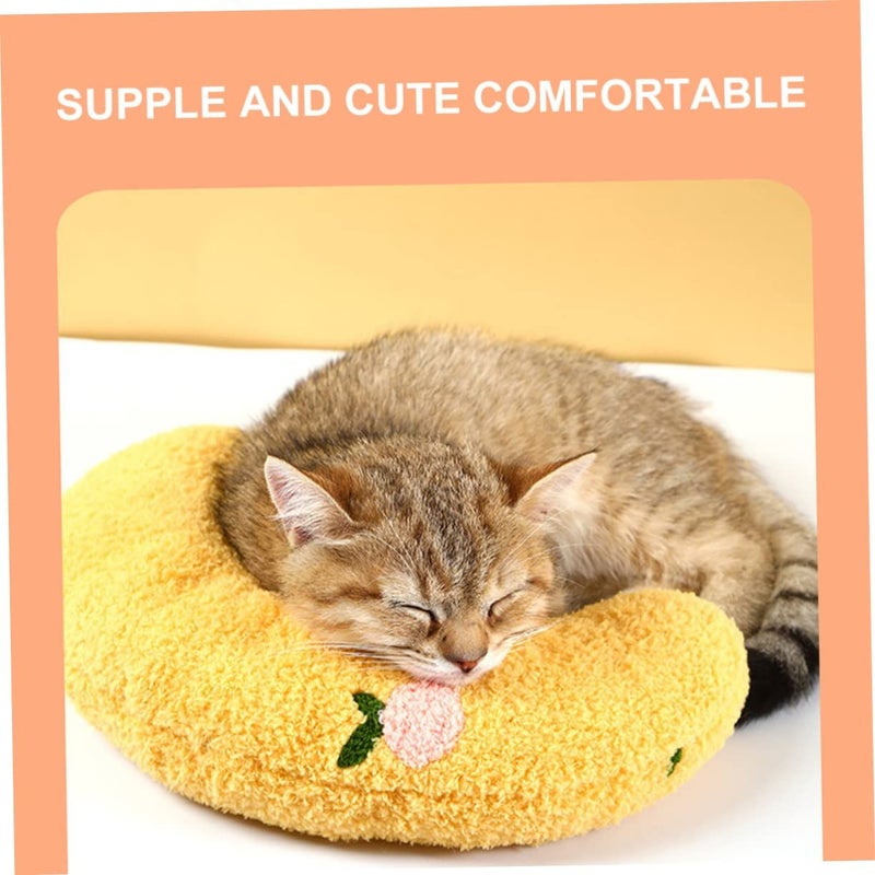 Blue U Shaped Neck Pillow for Cats and Dogs Comfortable Sleep Support - Image 5