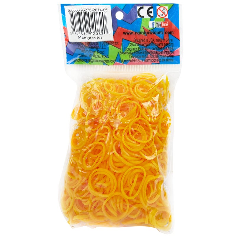 Rainbow LoomÂ® Mango Rubber Bands with 24 C-Clips (600 Count) - Image 1
