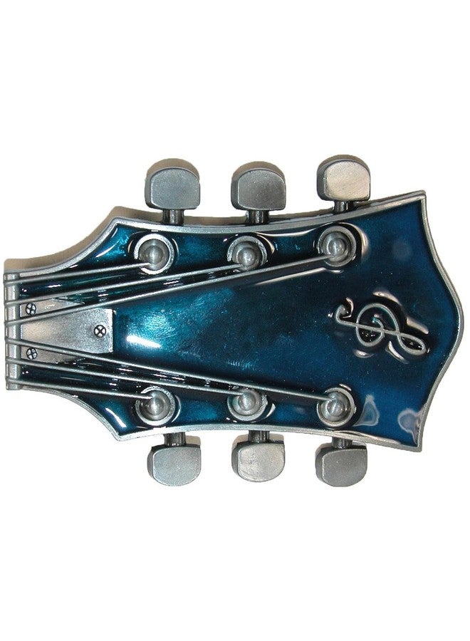CTM Guitar Head Belt Buckle, Blue - Image 3