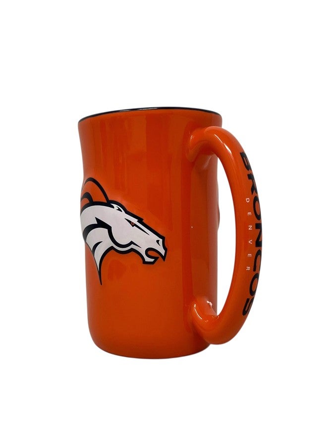 Logo Brands NFL Denver Broncos Cafe Mug, 15-Ounce, Team Colors - Image 3