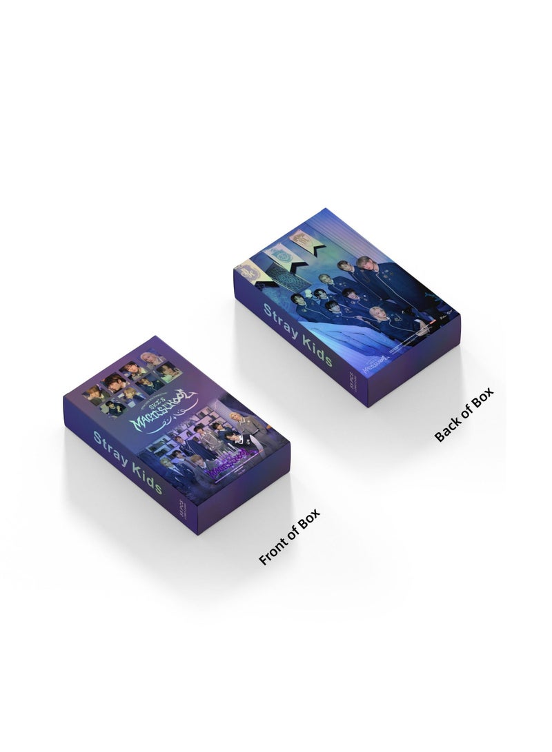 55 قطعة من بطاقات الصور الضالة للأطفال، بطاقة تجميع الألبوم الجديد، بطاقة تجميع بطاقة لومو للمدرسة السحرية من SKZ، بطاقة ليزر - Image 3