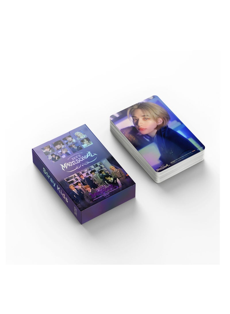 55 قطعة من بطاقات الصور الضالة للأطفال، بطاقة تجميع الألبوم الجديد، بطاقة تجميع بطاقة لومو للمدرسة السحرية من SKZ، بطاقة ليزر - Image 5