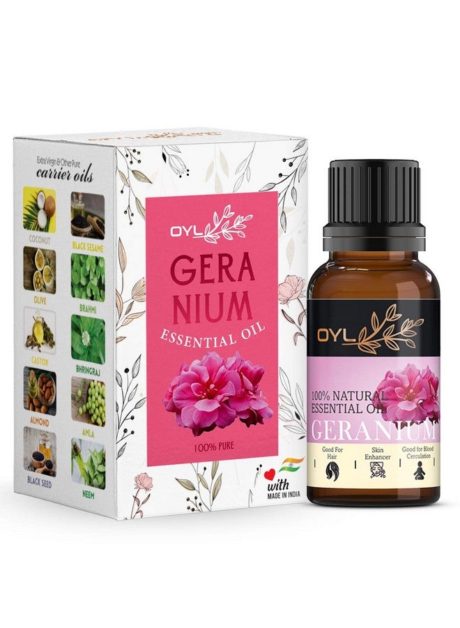 OY-L OYL Geranium Essential Oil 100% Pure Natural, Scalp sebum serum for flowy, long & healthy hair, Smooth Skin 30ml - Image 1