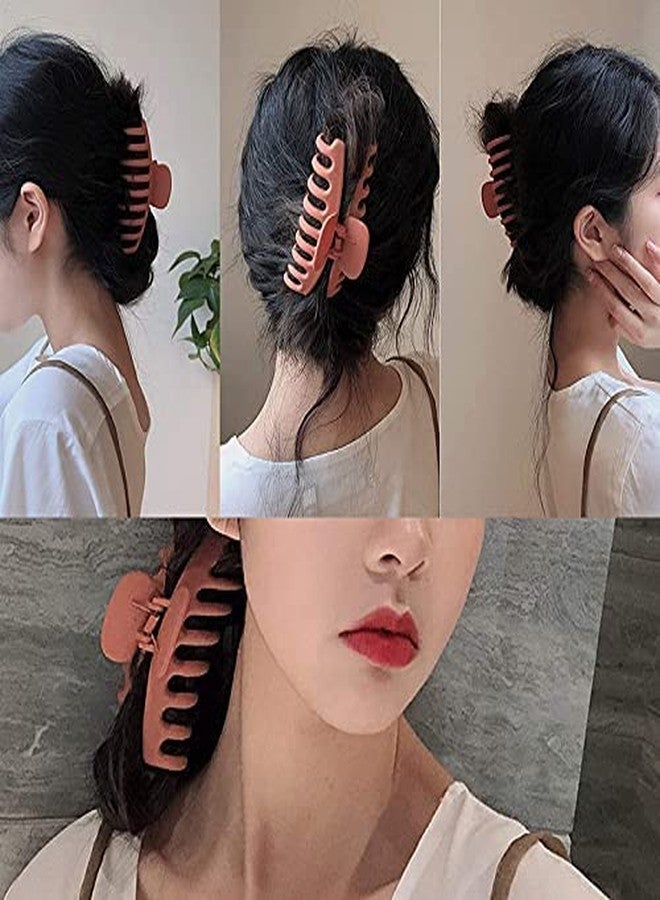 Kiyan 6 PCS Hair Claw Clips for Women, Strong Hold Matte Hair Claw Clips for Thick Hair, Fashion Hair Styling Accessories for Girls, Large Hair Clips for Women Thick Hair(6 Colors) - Image 4