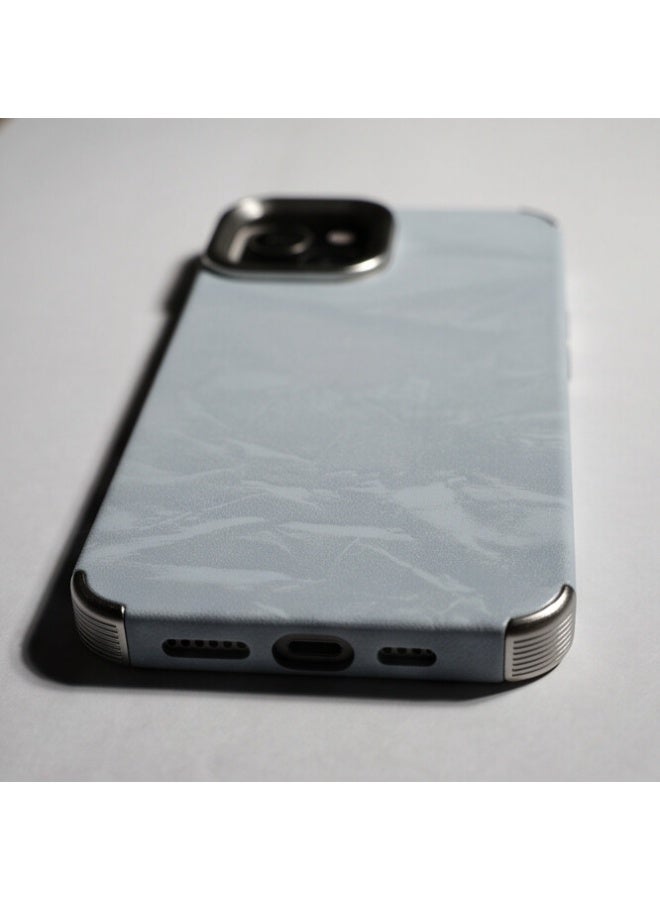 جراب حماية خلفي بإطار معدني للكاميرا لهاتف iPhone 13 - أبيض - Image 3