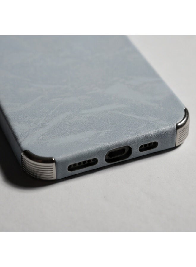 جراب حماية خلفي بإطار معدني للكاميرا لهاتف iPhone 13 - أبيض - Image 1