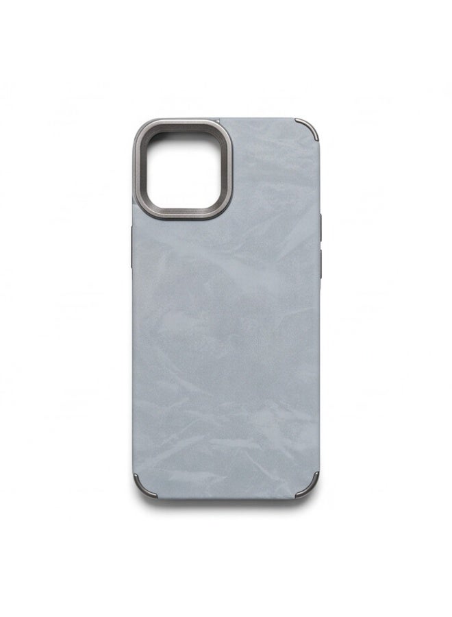 Protective Back Cover Case with Metal Camera Frame for iPhone 13 White - Image 1