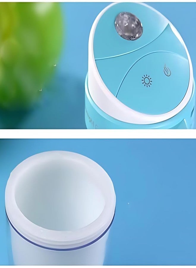 Elevea 𝟏𝟓 𝐘𝐞𝐚𝐫𝐬 𝐆𝐮𝐚𝐫𝐚𝐧𝐭𝐞𝐞, USB mini humidifier with ambient night light, colorful glow cup design for bedroom, office desk and car, cool mist for fresh air - Image 5