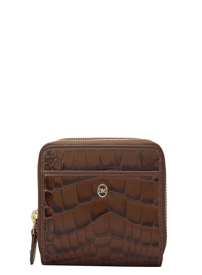 Da Milano Premium Leather Wallet for Women | Multi Compartment Travel Wallet - Brown (1007) - Image 1