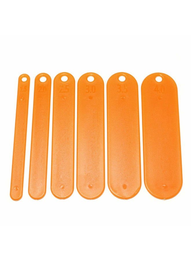 PZRT 6pcs Fishing Netting Shuttles Kit 6 Size Tackle Plastic Net Making Repair Tools Fishing Accessories Fishing Supplies - Image 1