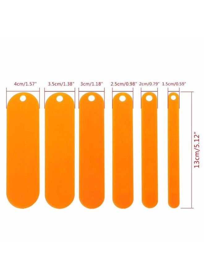 PZRT 6pcs Fishing Netting Shuttles Kit 6 Size Tackle Plastic Net Making Repair Tools Fishing Accessories Fishing Supplies - Image 2