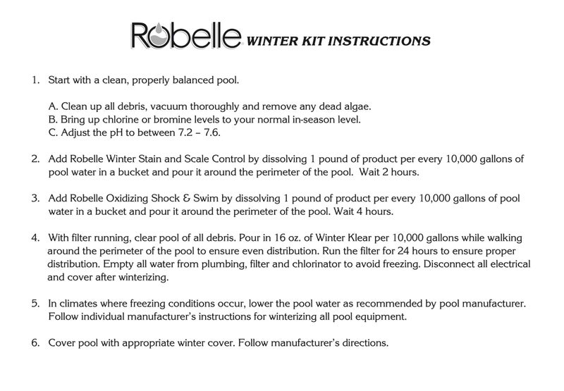 Robelle مجموعة روبيل 40,000 جالون ثلاثية العمل لفصل الشتاء، مجموعة إغلاق برك متميزة، لبرك تصل سعتها إلى 40,000 جالون - Image 3