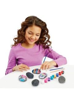 Cra-Z-Art Shimmer ’n Sparkle Metallic Mania Rock Art DIY Painting Rock Craft Kit for ages 6 and Up  - Image 4