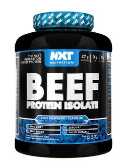 NXT Nutrition Beef Protein Isolate Zero Dairy Blue Raspberry Flavour 60 Servings 1.8 kg 