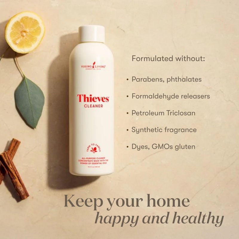 Young Living Thieves Household Cleaner | 14.4 oz | Plant-Based Multi-Surface Solution Infused with Essential Oils | Dilute for Floors, Carpets, Glass, Counters, Appliances, and General Home Cleaning - Image 5