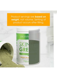 SkinnyFit Mango Splash Skinny Greens، مسحوق عصير أخضر فائق الجودة، طاقة طبيعية وتركيز، يقلل الانتفاخ، سبيرولينا، كلوريلا، 30 وجبة - pzsku/ZE4BA8DFCBDE22D4D181CZ/45/_/1735908052/98acc7f7-00e5-44c6-b43d-d121825ea99c