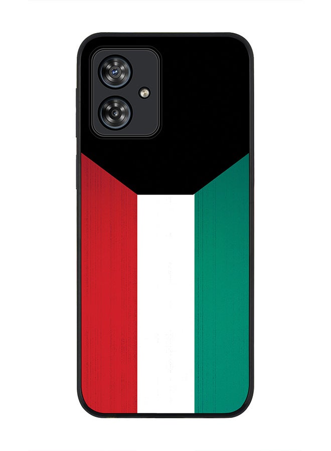 Stylizedd Rugged Black edge case for Motorola Moto G54 / Motorola Moto G54 Power / Motorola Moto G64 5G, Slim fit Flexible Anti Drop Thin Cover - Flag Of Kuwait - Image 1