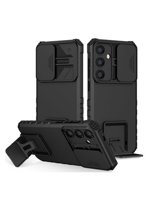 Samsung Galaxy S24 Mobile Phone Case Cover, Innovative Telescopic Bracket, Sliding Protection Camera Window, Bumper Shockproof Phone Back Cover