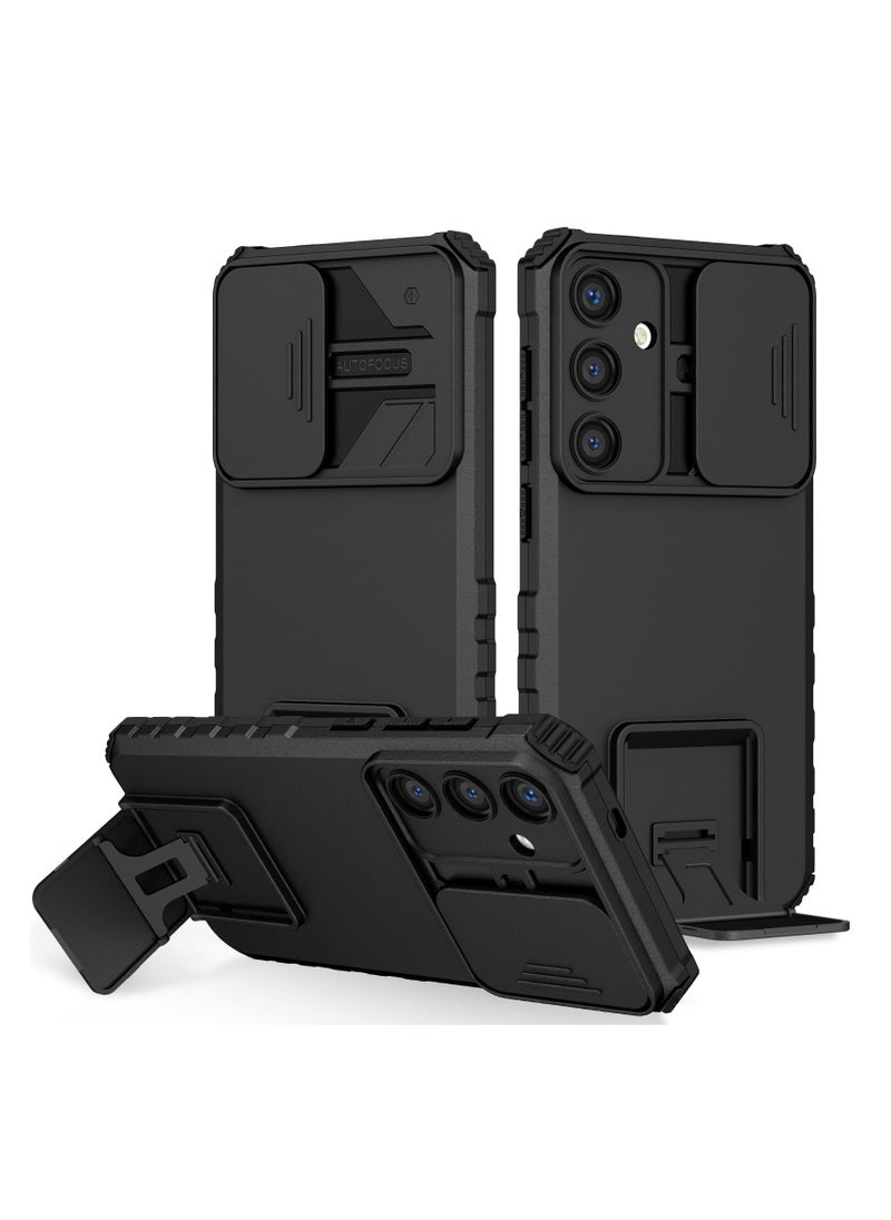 Generic - Samsung Galaxy S24 Mobile Phone Case Cover, Innovative Telescopic Bracket, Sliding Protection Camera Window, Bumper Shockproof Phone Back Cover - Image 1