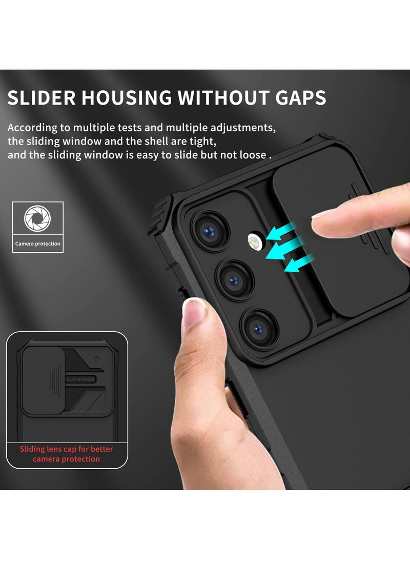 Generic - Samsung Galaxy S24 Mobile Phone Case Cover, Innovative Telescopic Bracket, Sliding Protection Camera Window, Bumper Shockproof Phone Back Cover - Image 1