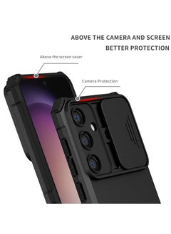 Generic Samsung Galaxy S24 Mobile Phone Case Cover, Innovative Telescopic Bracket, Sliding Protection Camera Window, Bumper Shockproof Phone Back Cover  - Image 3