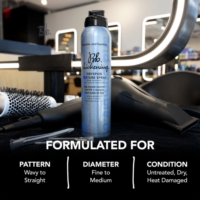 Bumble and bumble. Thickening Dryspun Texture Spray | Volumizing + Adds Texture | Straight to Wavy, 8.2 Ounce - Image 5