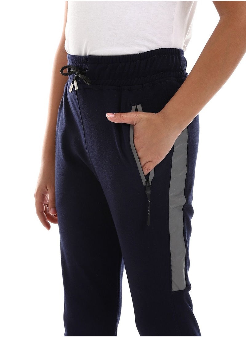 Boys Elastic Waist Sweatpants With Tape And Side Zippers - pzsku/ZE4BAA8E94EEF483B9863Z/45/_/1679554587/a9257dd5-e638-4b1a-8c42-f916d88b7310