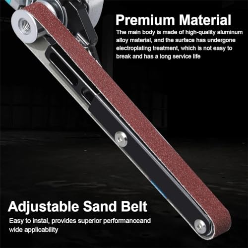 Serplex Angle Grinder Belt Sander Attachment for 100mm/125mm Grinding Disk Angle Grinder, Belt Sander Adapter Belt Sander Adapter For Angle Grinder, Angle Grinder Adapter For Sharpening Polishing - Image 3