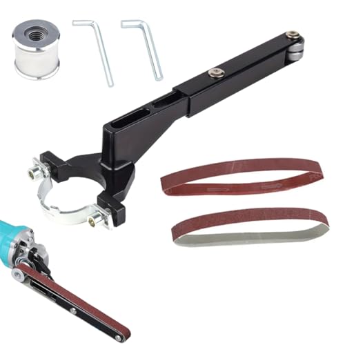 Serplex Angle Grinder Belt Sander Attachment for 100mm/125mm Grinding Disk Angle Grinder, Belt Sander Adapter Belt Sander Adapter For Angle Grinder, Angle Grinder Adapter For Sharpening Polishing - Image 1