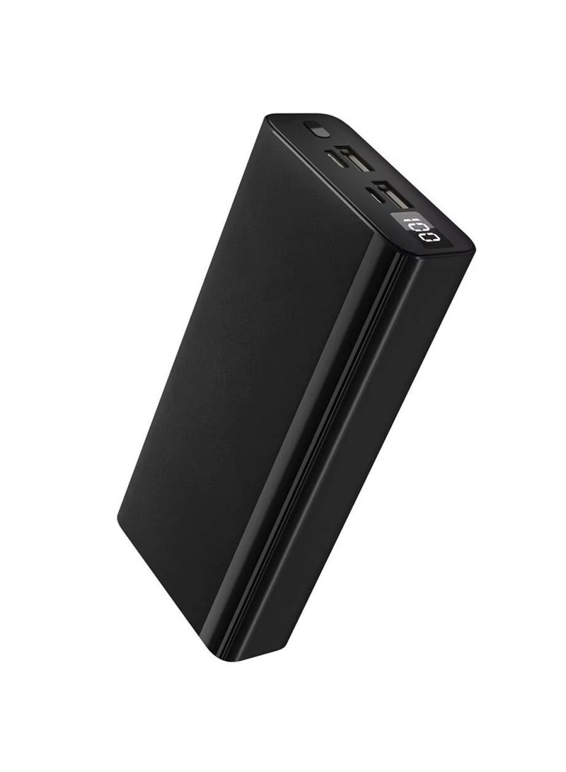 Vizzaro 20000 mAh 22.5W Fast Charging Power Bank With LED Display 15W Charging 1 Type C IN & Output 1 Micro Input and Dual USB Output-Black - Image 1