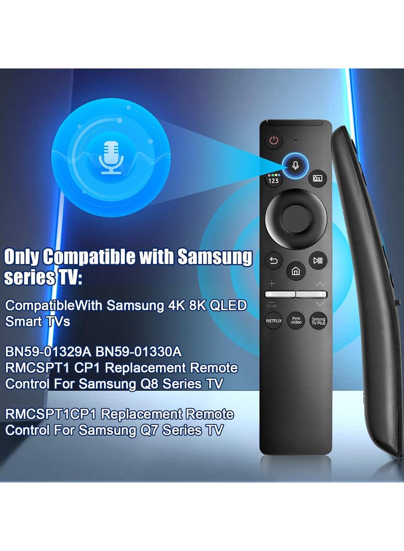 ELTRAZONE BN59-01329A BN59-01330B Voice Remote Control for Samsung Q60T Smart TV QN65Q60TAFXZA QN65Q60TBFXZA QN65Q6DTAFXZA QN70Q6DTAFXZA QN75Q60TAFXZA QN75Q60TBFXZA QN75FXZA FXZA QN82Q6DTAFXZA QN85Q60TAFXZA with battery - Image 5