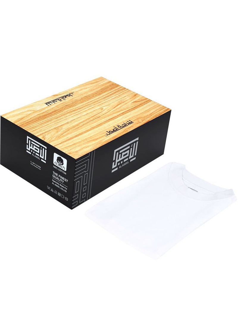 Al Aseel - Al Aseel Cotton High Neck Undershirt For Men (6 Pieces) - Image 1