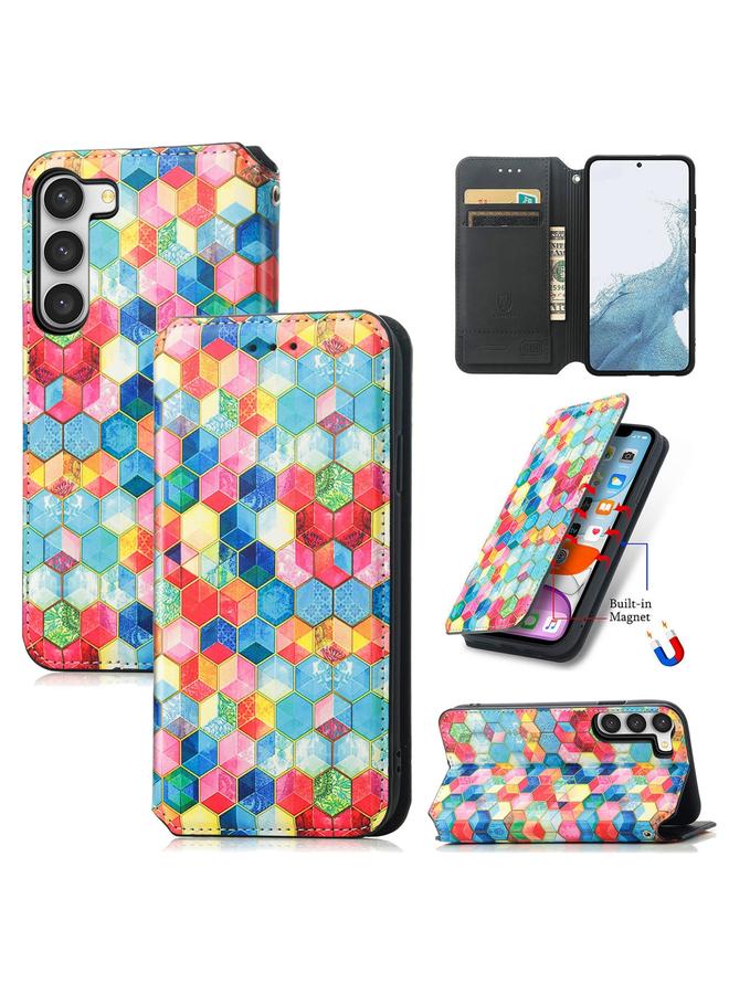 اس-توب جراب لهاتف Samsung Galaxy S23+ 5G CaseNeo جراب هاتف جلدي مغناطيسي ملون - Image 1
