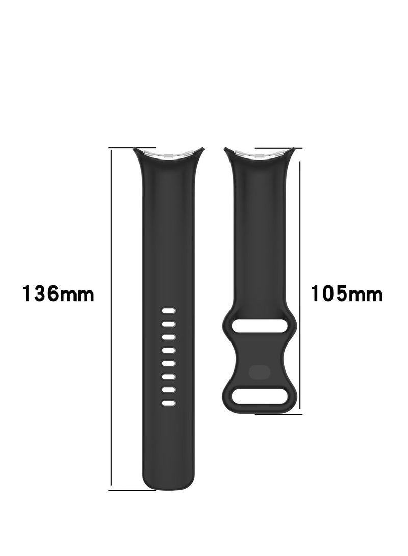 Silicone Strap For Google Pixel Watch 3 45mm Replacement Sport Bracelet for Google Pixel Watch3 Smart Band Accessories L Size (Official Brown Gray) - Image 3