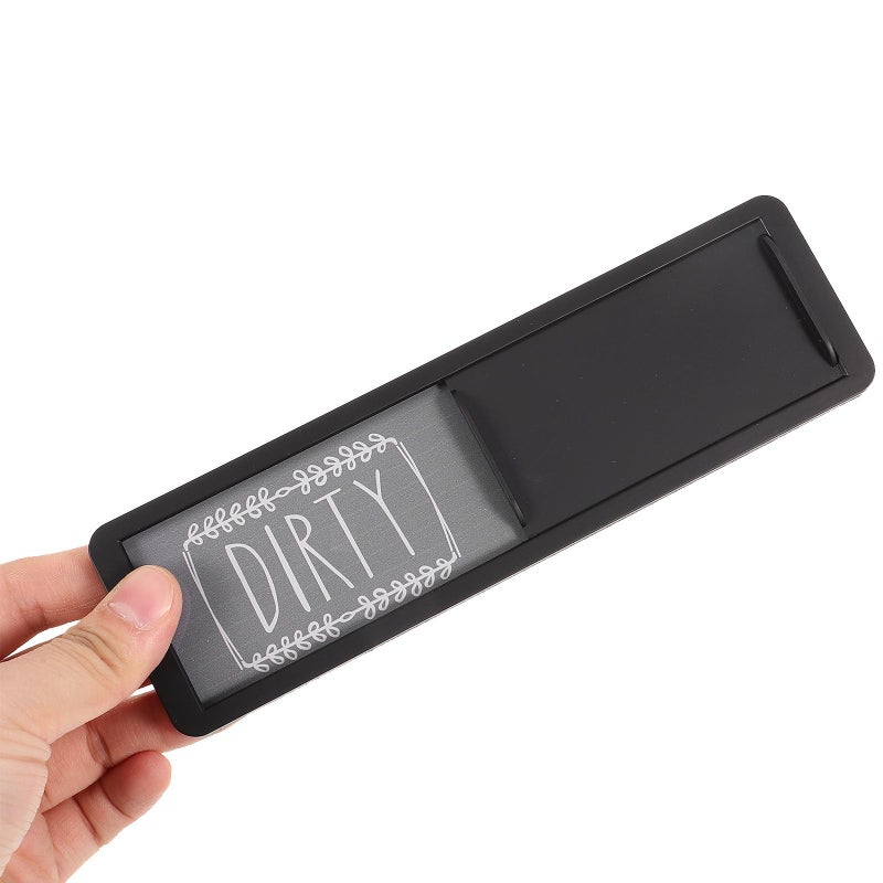 Double Sided Clean Dirty Dishwasher Magnet Sign Indicator Black Artistic Letters - Image 5